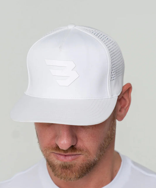 Burlebo Performance Cap - Flying B Logo - White