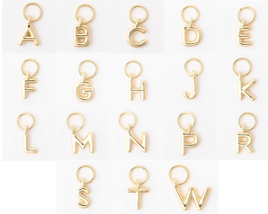Michelle McDowell Luxe Jenna Charms Gold Letters
