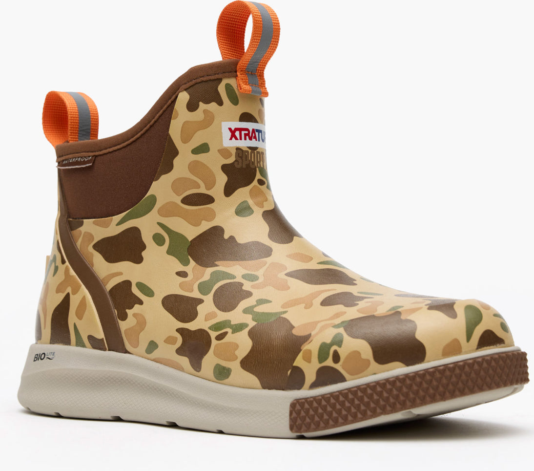 Xtratuf WOMEN'S 6 IN ANKLE DECK BOOT SPORT Duck Camo