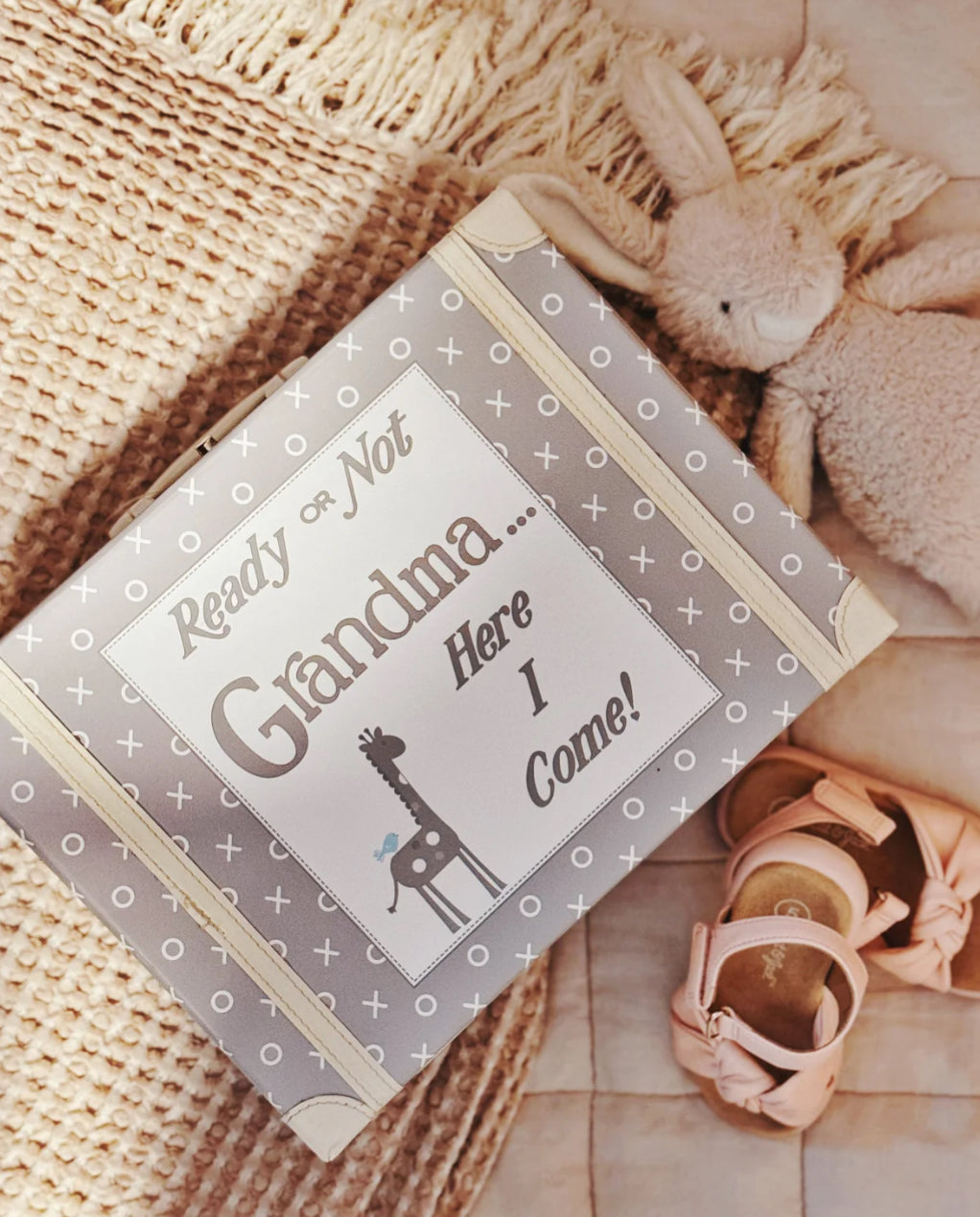 Going To Grandma’s Box With Blanket Gray