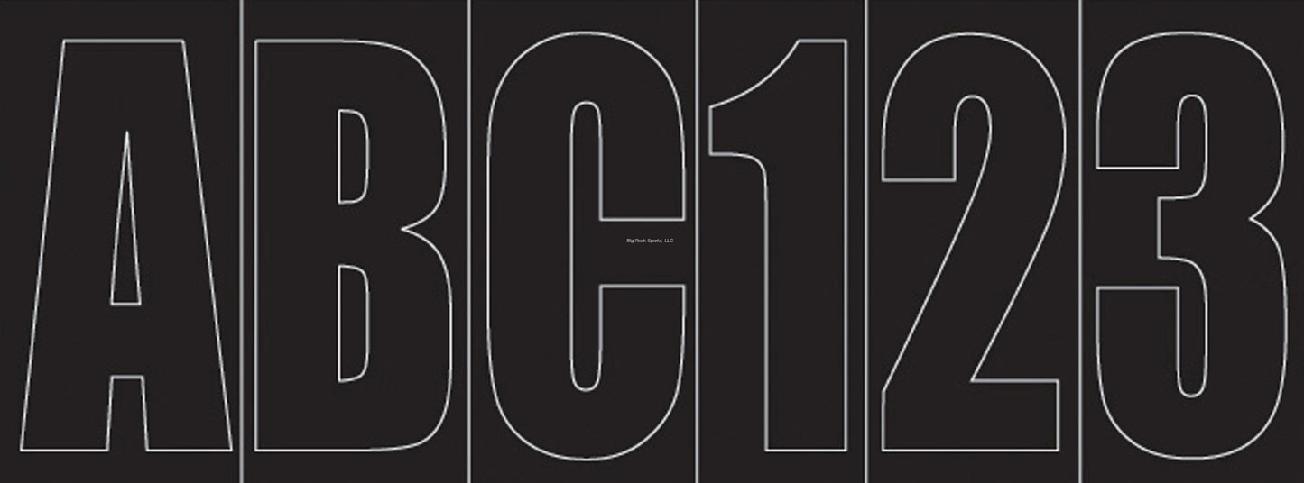Shoreline  LETTER SET 3" Black