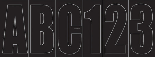 Shoreline  LETTER SET 3" Black
