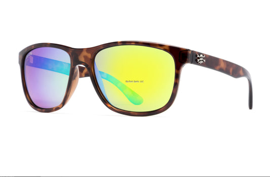 Calcutta Maya Sunglasses MY1GMTORT Tort/Green Miirror