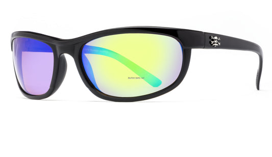 Calcutta Norton NT1GM Sunglasses Black Frame/Green Mirror. 2405-0421