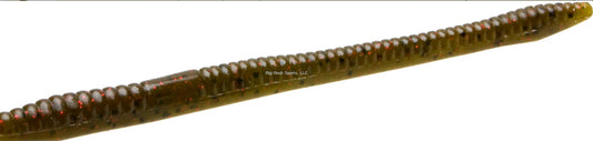 Zoom 004202 Finesse Worm , 4 1/2", 20Pk, Green Pumpkin Red (548461)