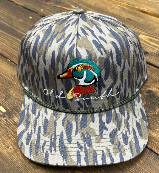 Wood Duck Head Osland Camo - Trucker Hat - Youth