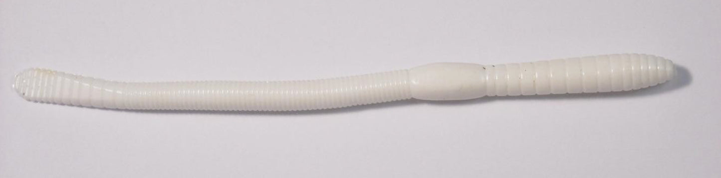 HR Tackle HAW Bubble Gum Worm  6” WHITE FLOATING