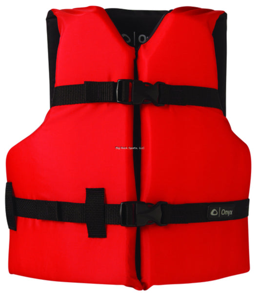 Onyx 103000-100-002-12 General Purpose Life Vest Youth PFD, Red
