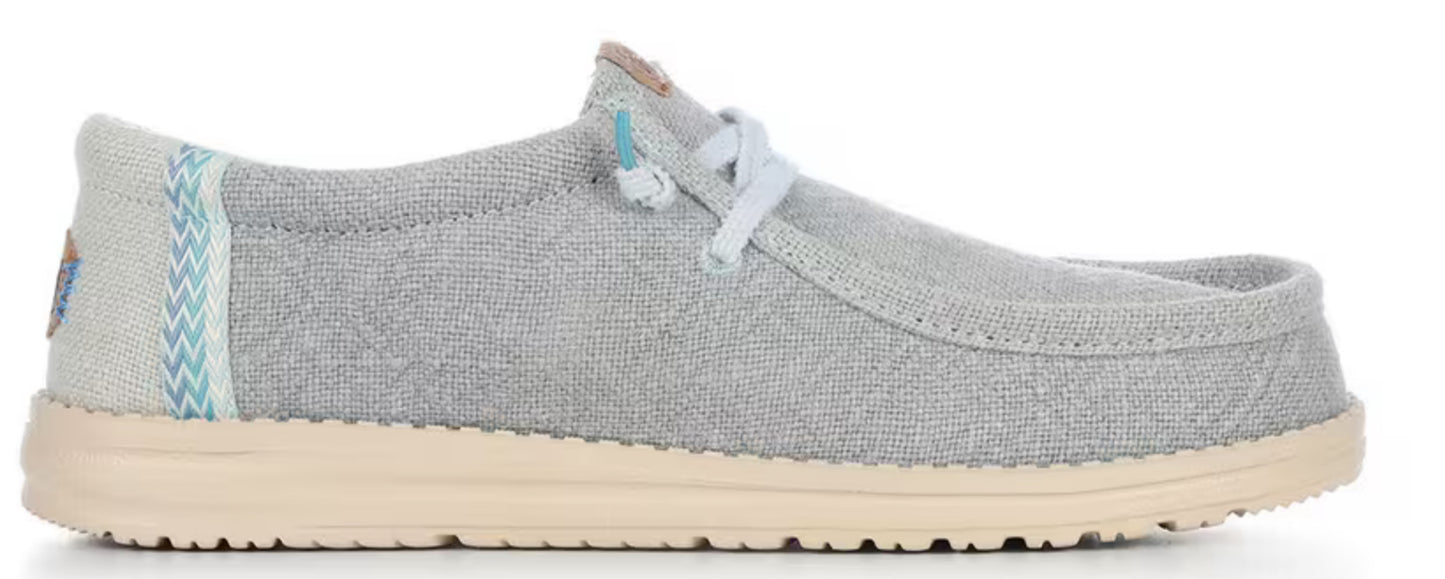 Heydude Wally Jute Cloud Blue/Dawn Blue. 43085