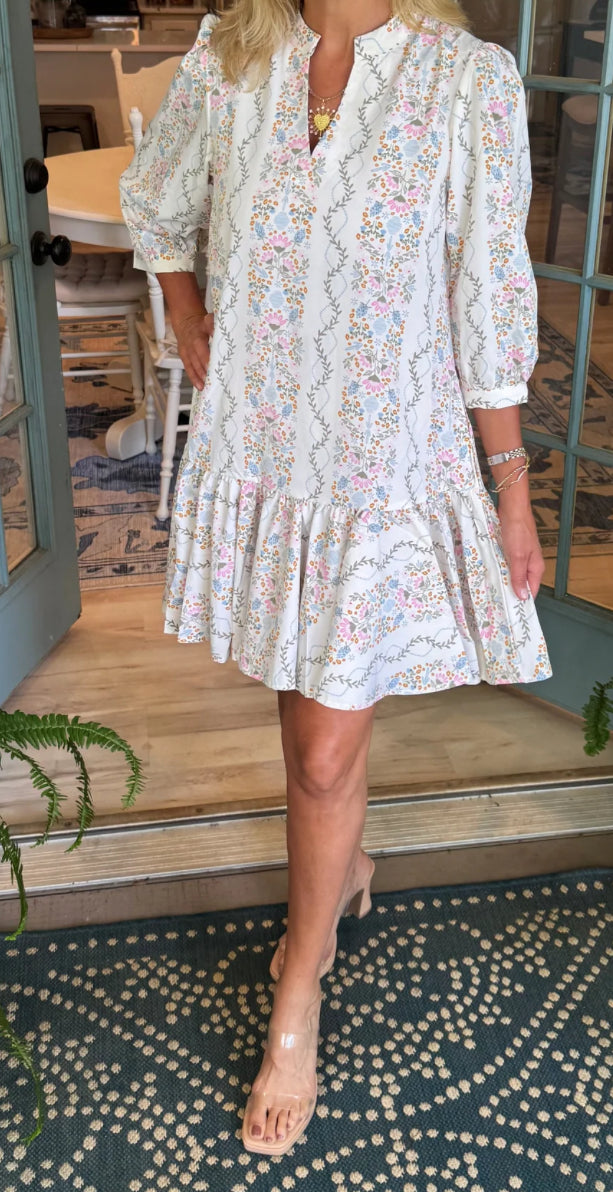 Mary Square Dress Naomi Ivy Lane Ivory