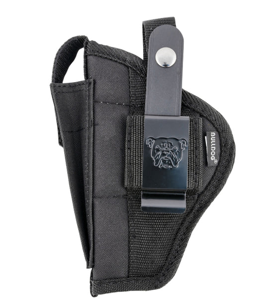 Bulldog FSN7 Extreme OWB Black Nylon Belt Loop/Clip Fits S&W M&P/2-4" Standard Auto/Glock 19 Ambidextrous
