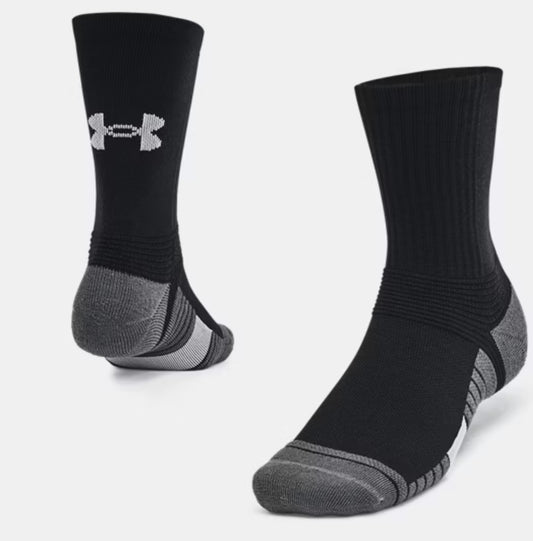 Under Armour Unisex Crew Socks Black