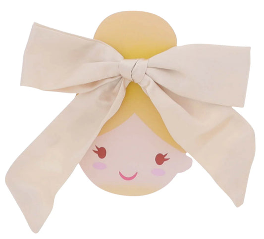 Jane Marie Kids Satin Hair Bow Ivory