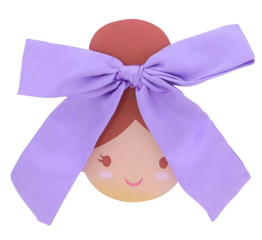 Jane Marie Kids Satin Hair Bow Lavender