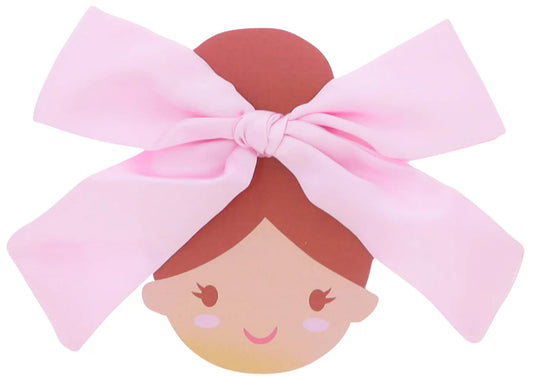 Jane Marie Kids Satin Hair Bow Light Pink