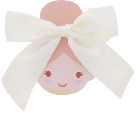 Jane Marie Kids Satin Hair Bow White