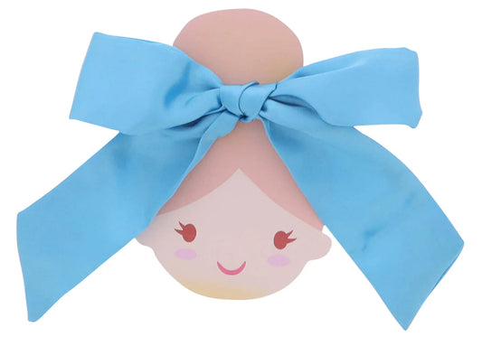 Jane Marie Kids Satin Hair Bow Aqua