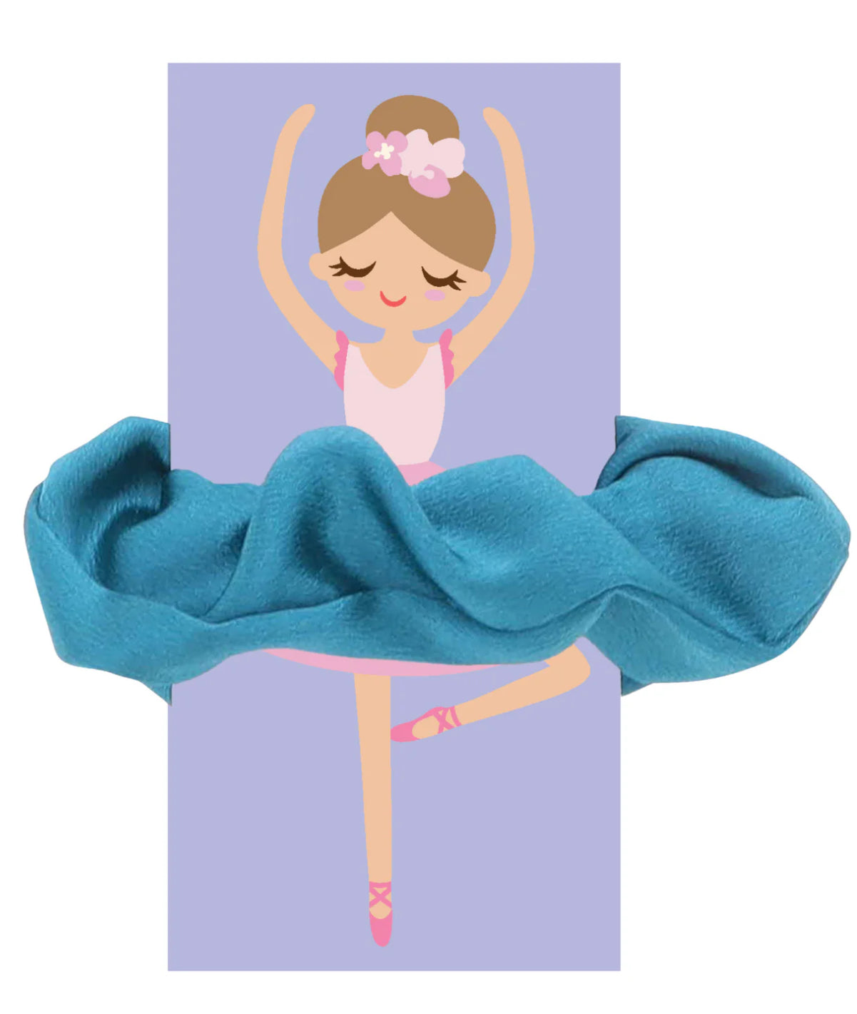 Jane Marie Kids Satin Scrunchie Teal