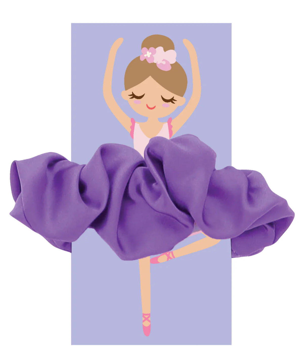 Jane Marie Kids Satin Scrunchie Purple