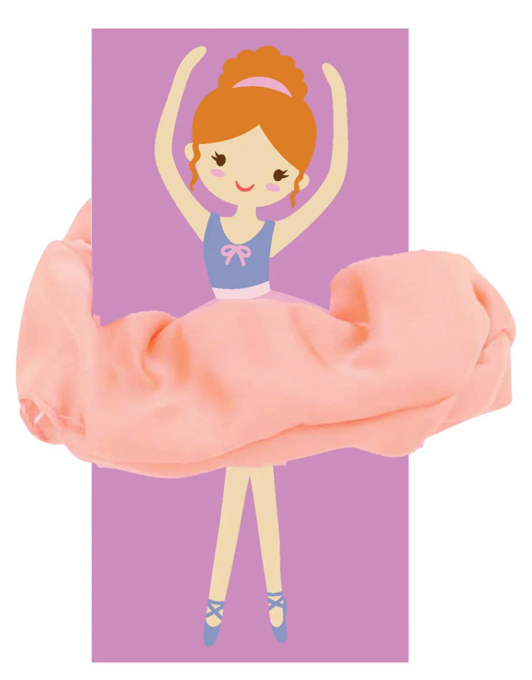 Jane Marie Kids Satin Scrunchie Peach