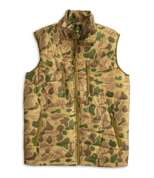 Heybo Open Country Vest Traditions Camo Brown