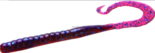 Zoom 009004 Mag II Ribbon Tail Worm, 9", 20Pk, Plum