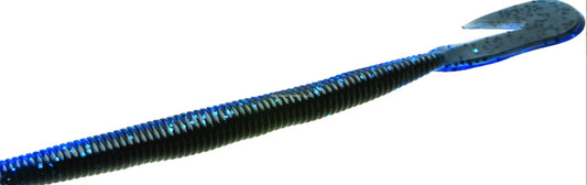 Zoom 018100 Ultra-Vibe Speed Worm , 6", 15Pk, Black Sapphire (066213)