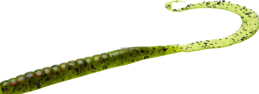 Zoom 009054 Mag II Ribbon Tail Worm, 9", 20Pk, Watermelon Red