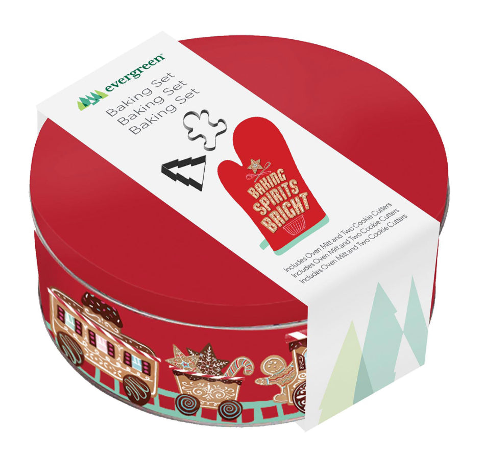Evergreen Baking Spirits Bright Kitchen Gift Set Baking Set