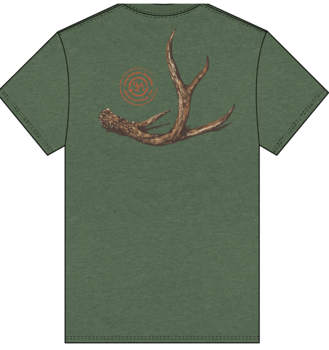 Southern Marsh  Youth Seawash Tee Rut  Dark Fern