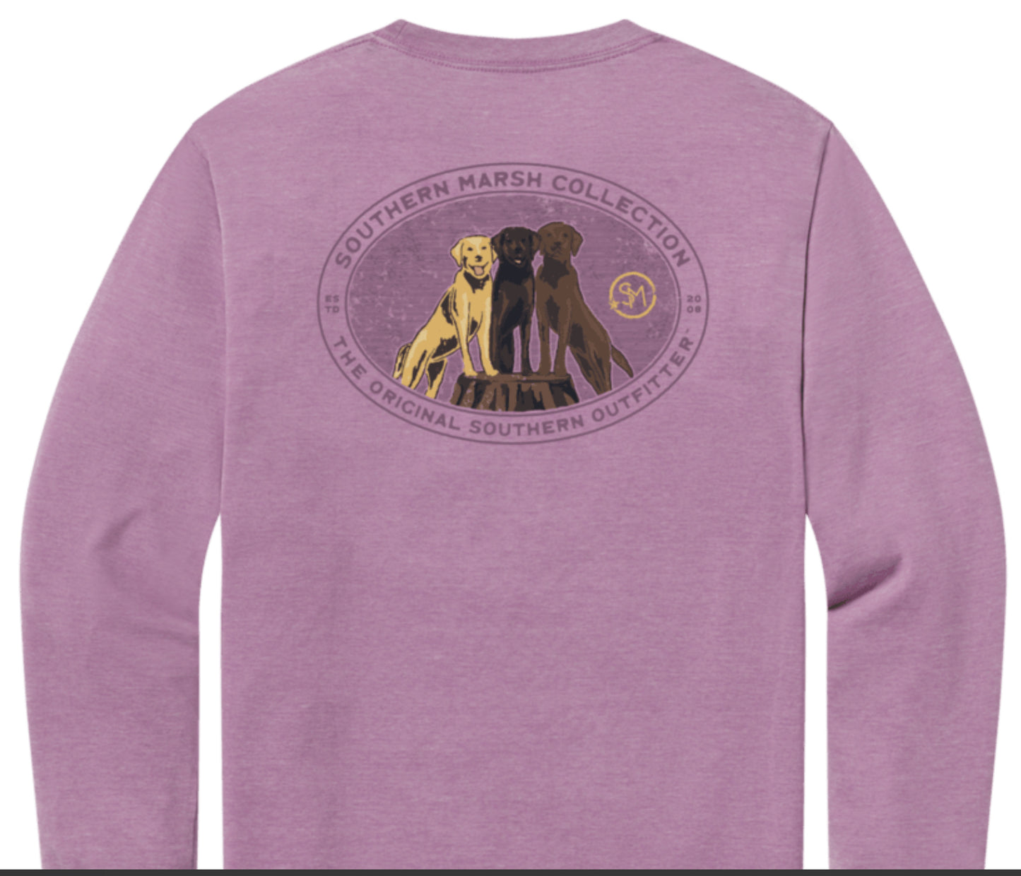 Southern Marsh Youth LS SEAWASH Tee - Lab Trio YTWLL