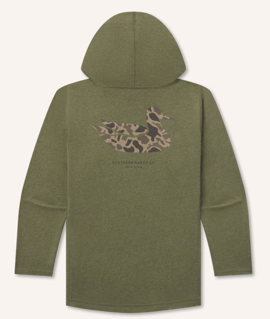 Southern Marsh Youth Classic Hoodie Tee - Duck Originals - Camo YTHDO