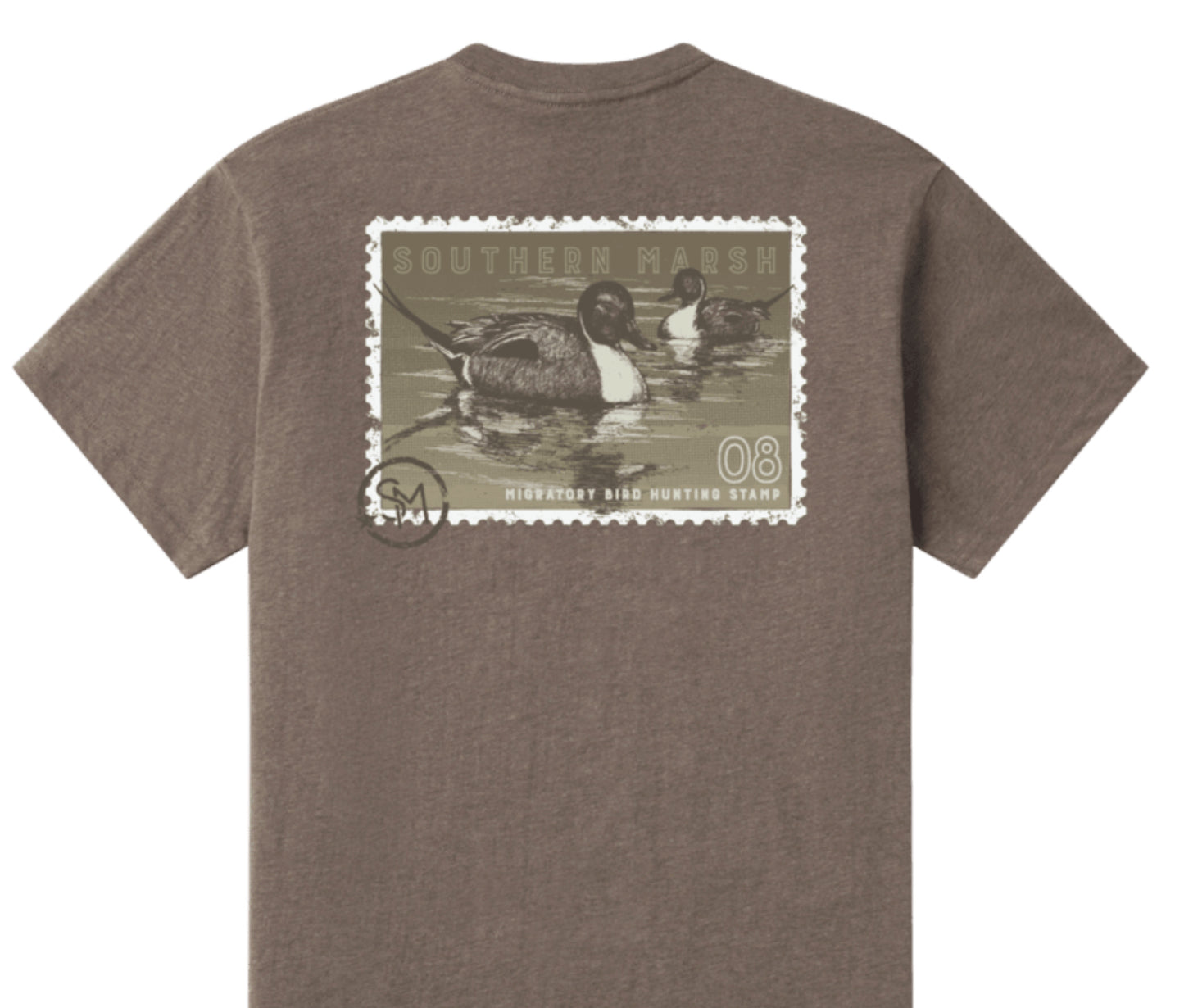Southern Marsh Youth Duckstamp - Pintail Tee YAPTD Washed Dark Shale
