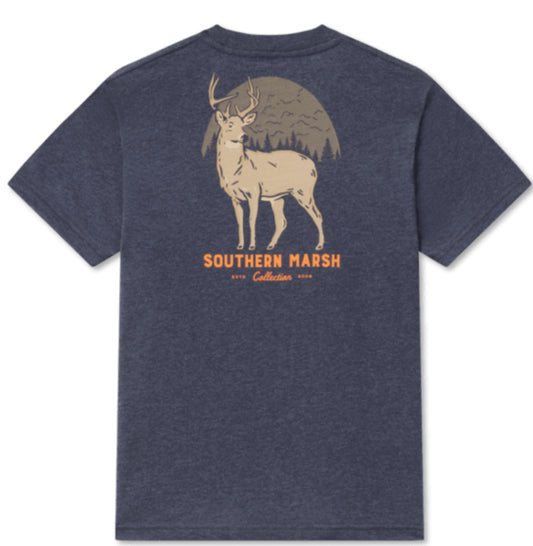 Southern Marsh Youth Eight Point Tee YA8PT Navy
