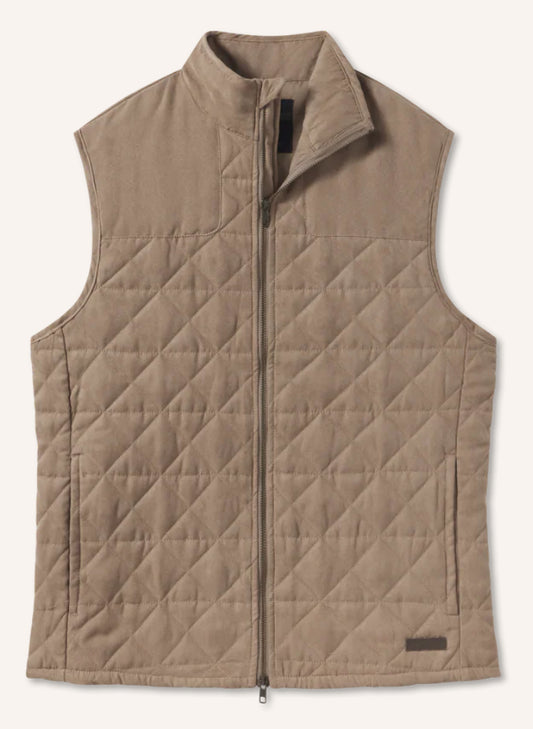 Southern Marsh Lawrence Quilted Vest Burnt Taupe OLQV