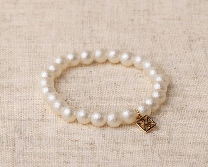 Michelle McDowell Bracelet Taylor Cotton Pearl
