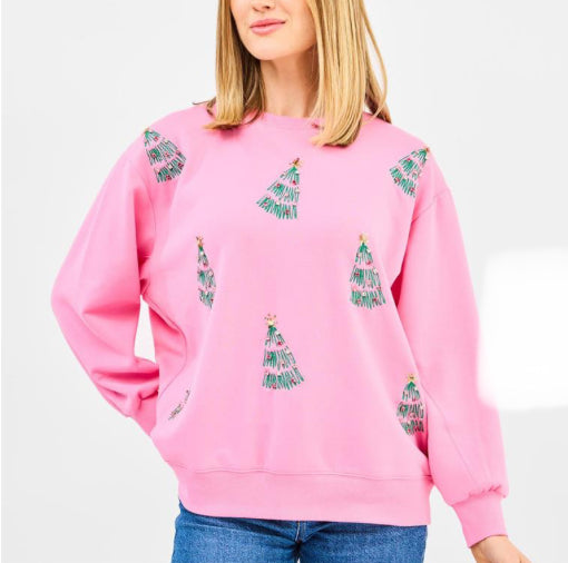 Mary Square Sweatshirt Sarah Green Trees