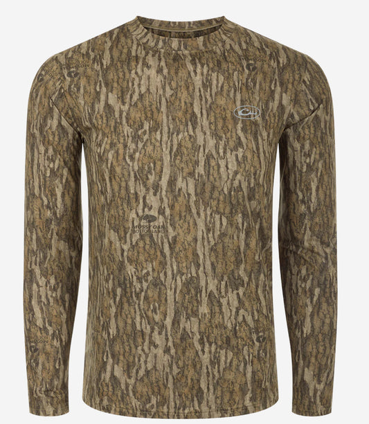 Drake Youth EST Camo Performance Long Sleeve Crew DW1905
