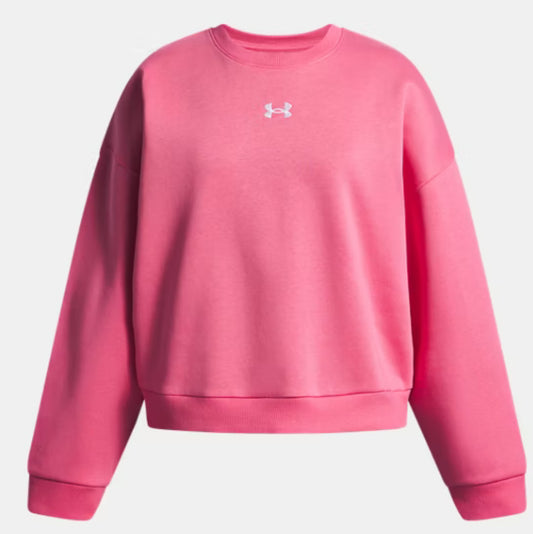 Under Armor UA Rival Fleece Girls' Oversized Crew