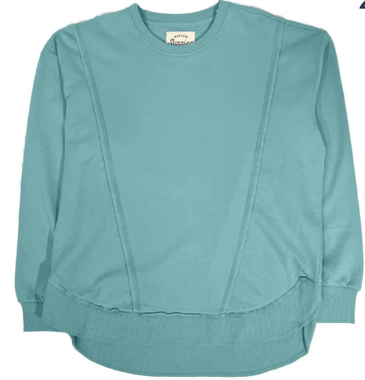 Southern Fried Cotton Sunrise to Sunset - Seafoam