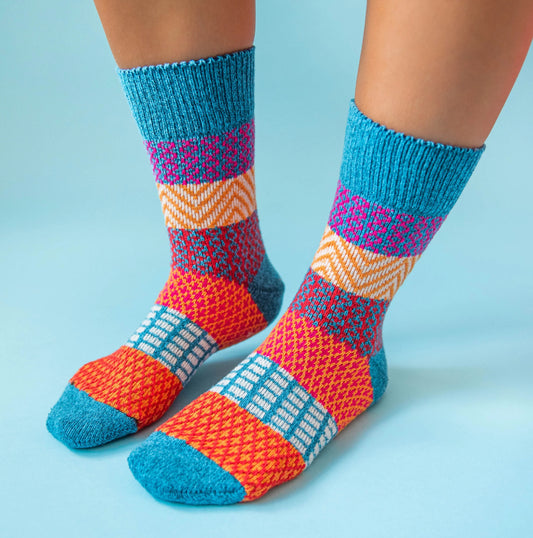 Crescent sock Denim 75650
