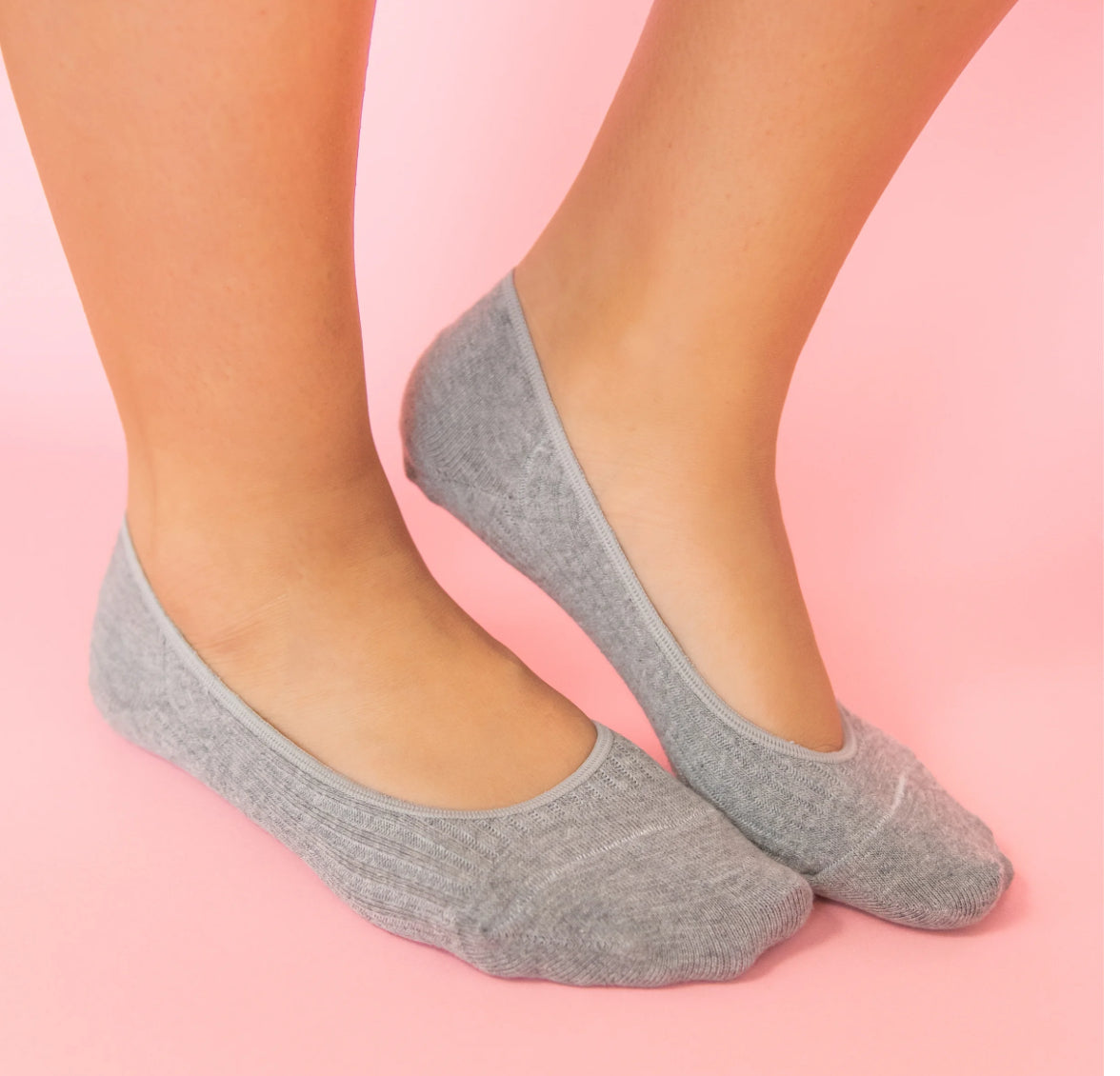 Crescent sock Low Cut/No Show Liner (WSLINER)- Heather Grey