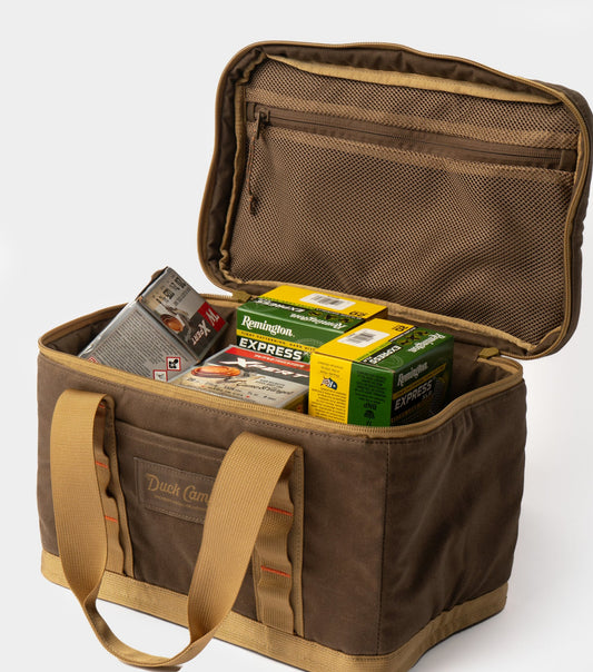 Duck Camp Large Canvas Ammo Tote Pin Oak/Wheat