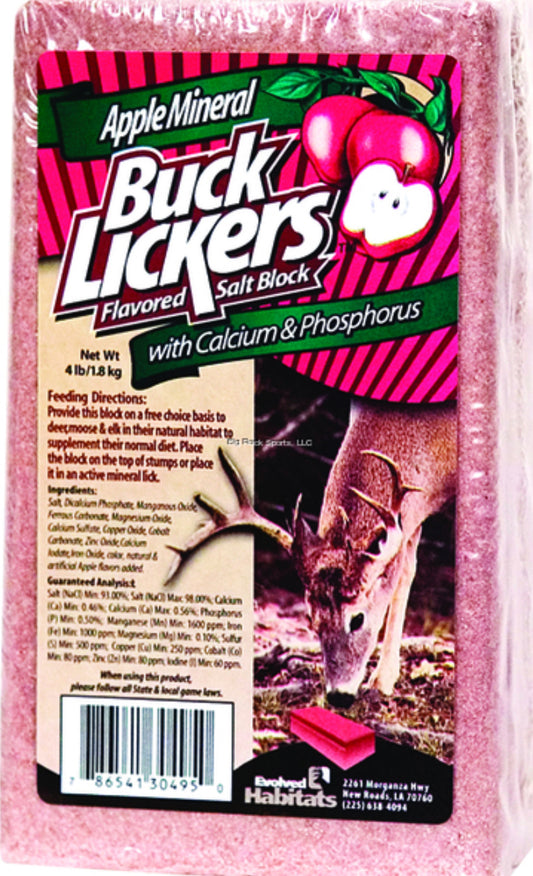 Evolved EVL-EVO30495 Buck Licker Apple Mineral 4lb Block