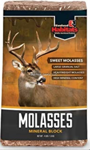 Evolved EVL-EVO35001 Habitats Molasses Mineral Block (4Lb Brick)