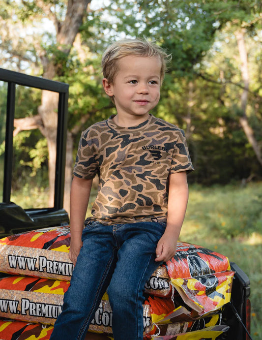 Burlebo Youth Tee - Gauge Camo Y-SST-GC-F25