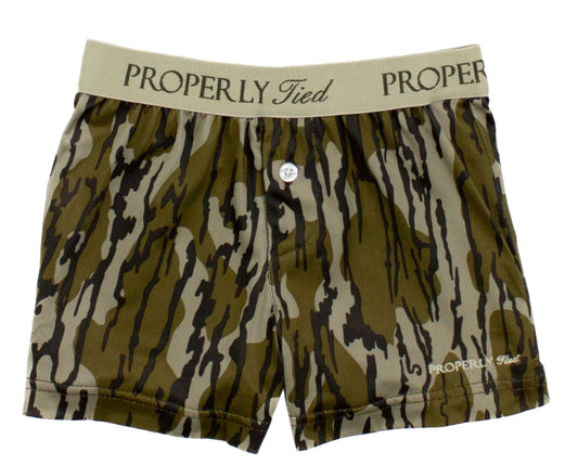 Properly Tied Boys Inlet Boxer Mossy Oak Original Bottomland LDL3001-OBD-02
