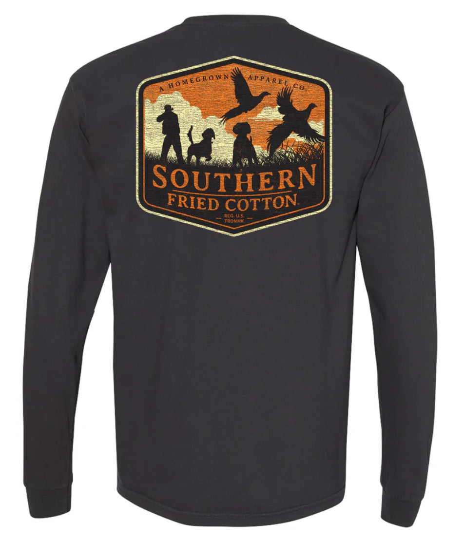 Southern Fried Cotton L/S Youth Navy  SFY31947 Pheasant Hunter