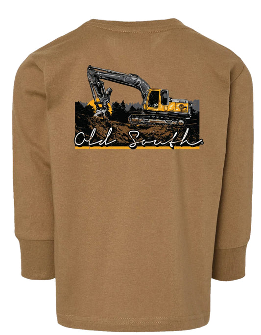 Old South Long Sleeve Trackhoe Coyote Brown