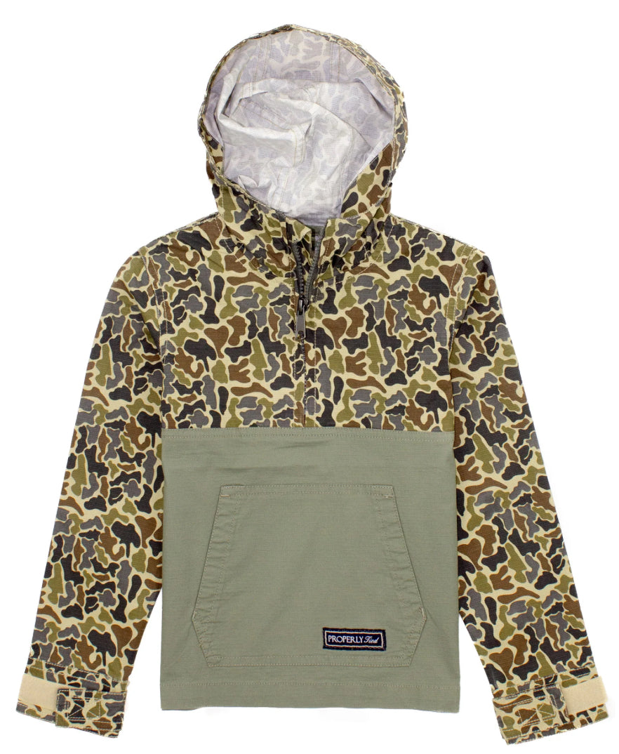 Properly Tied Boys Ridge Anorak Vintage Camo
